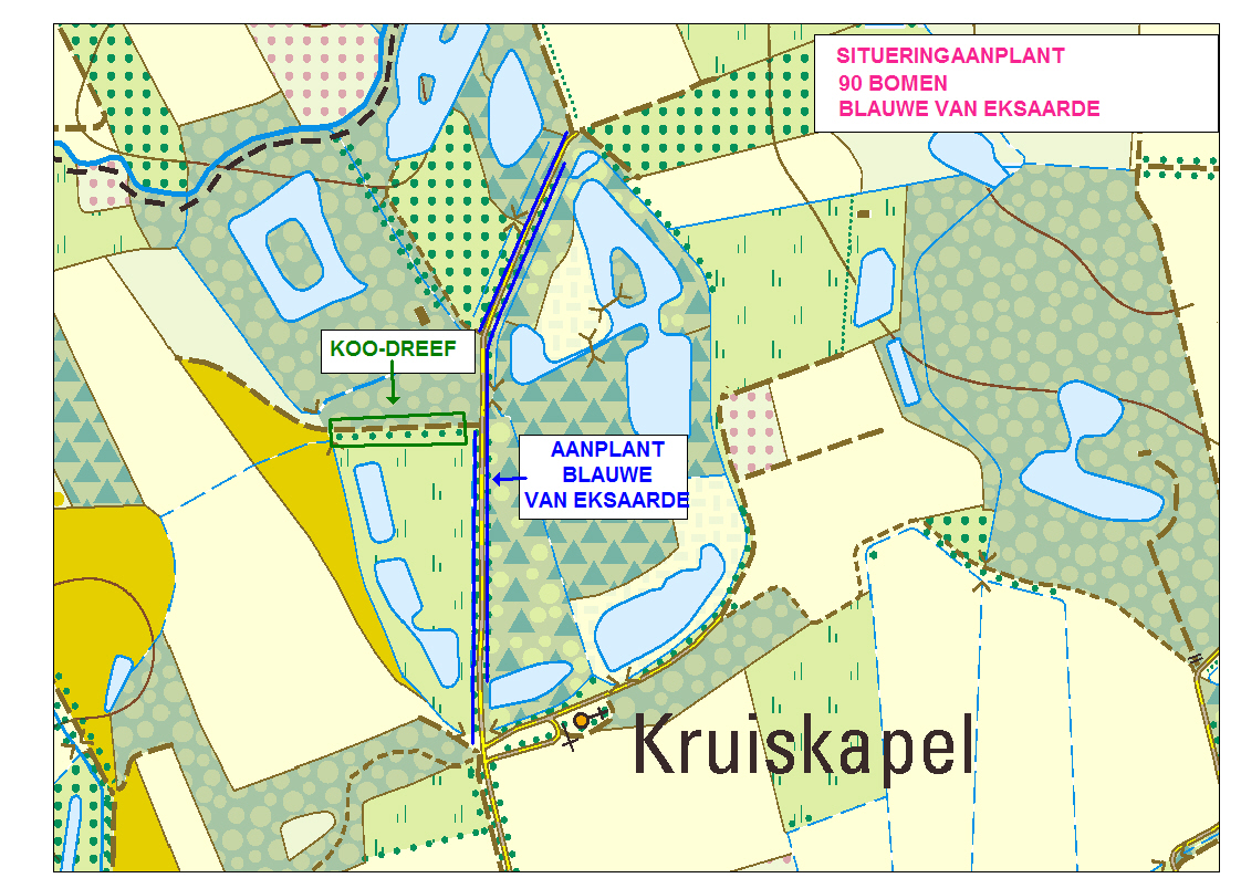 Blauwe van Eksaarde situering